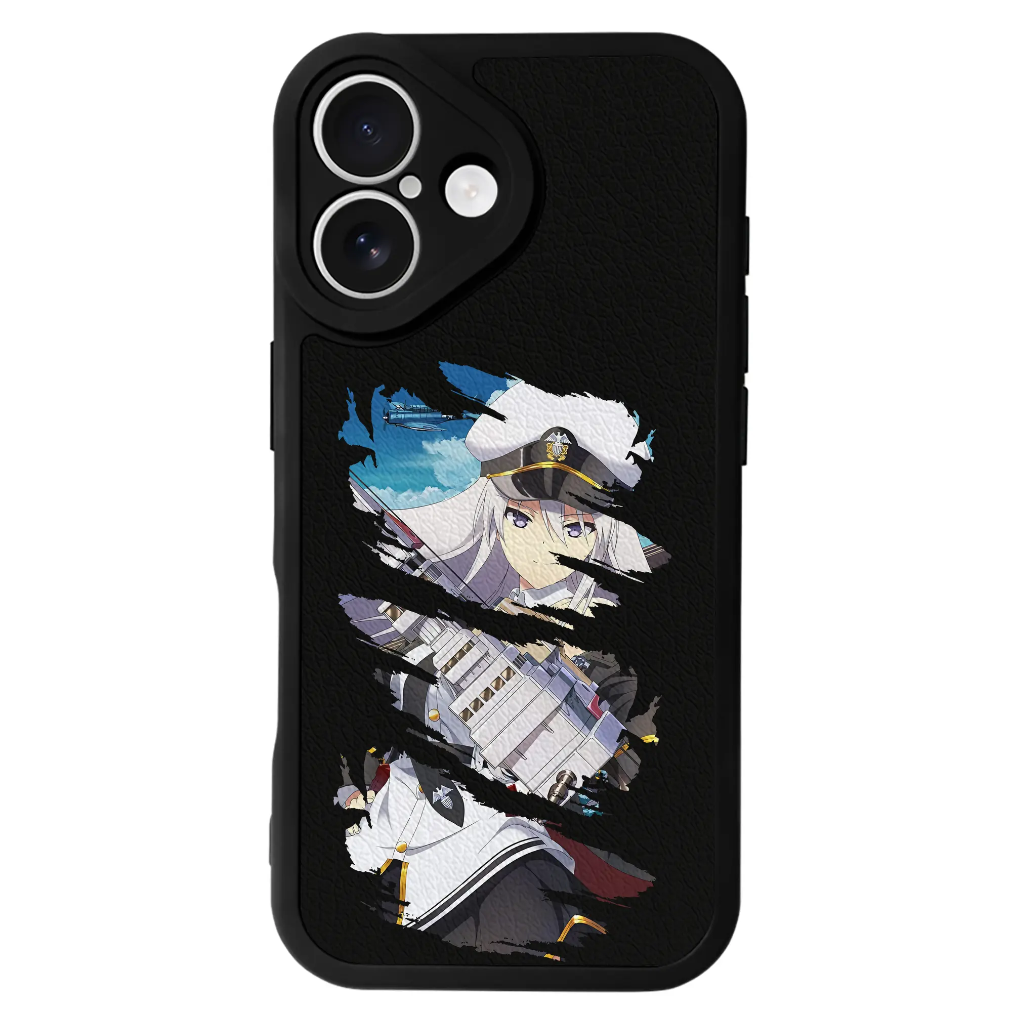 アズールレーン グッズ,エンタープライズ - IPhone 16シリーズ対応 ・ シリコンスマホケース ・ レザー調 ・ 高精度フィット ・ 耐衝撃 ・ ワイヤレス充電対応 ・ 精密カット